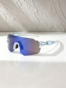 1pc Cycling Protective Eyewear Colorful One-Piece Sports Glasses - Multicolor - View 12