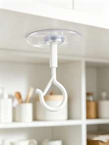1/2pcs No-Drill Ceiling Hook, Ceiling Fan Clip, Top Fixed Wind Chime Strong Hanging Hook, Mosquito Net Adhesive Hook - Multicolor - View 3