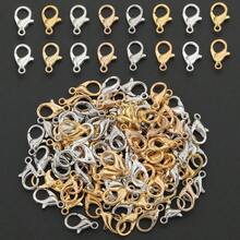 100pcs Random Mixed Color Lobster Clasp, Suitable For DIY Phone Chain End Clasp, Jewelry Clasp, Necklace, Bracelet, Anklet, Jewelry Making, Keychain, Bag Pendant, Accessory Making Material, DIY Jewelry Making Parts - Lobster Claw Clasp - View 6