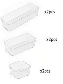 18/11/8/7/6/1pc Transparent Acrylic Cosmetic Storage Box With Drawers, Shelves And Compartments, Suitable For Desktop Stationery Storage, Home Desktop And Drawer Storage Box, Back To School Essential - A - View 7