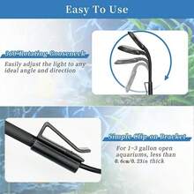 1 Buah Lampu Akuarium USB, LED Spektrum Penuh, Dapat Diputar 360°, Kecerahan yang Dapat Diatur dan 3 Mode Pencahayaan, -Cocok untuk Akuarium Air Tawar/Air Garam, Akuarium Kecil, Mendorong Pertumbuhan Tanaman dan Ikan-Pencahayaan Akuarium, Pecinta Akuarium - View 5