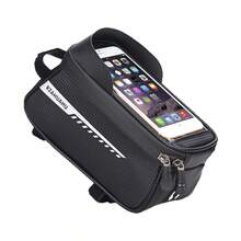 Waterproof Bicycle Top Tube Frame Bag, Touchscreen Phone Case Storage Pouch, Mountain & Road Bike Cycling Storage Bag - Multicolor - View 7