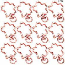 11pcs Cherry Blossom Shaped Rotating Lobster Clasps, Suitable For Keychains, Bags, Tags, DIY Crafts And Gift Making - Cherry Blossom Buckle - View 10