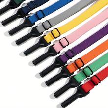 2pcs/Set Sports Anti-Slip Glasses Lanyard, Colorful Adjustable Elastic Eyeglass Chain, Anti-Loss Glasses Accessory, Suitable For Cycling And Running - Multicolor - View 7