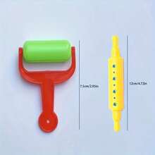 26Pcs Kids Clay Tools Set, DIY Plasticine Molds & Cutters, Rolling Pin Modelling Accessories, Educational Toy For Children(No Clay Included)Color,Shape And Style Are Random - Multicolor - View 8