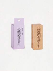 A Vintage Floral Wooden Stamp, Featuring Exquisite Flower And Plant Patterns, Perfect For Handmade DIY Scrapbooking Decorations, A Gift For Family. - Single Piece - View 17