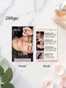 200/500/1000pcs Kartu Nama Bisnis Salon Kecantikan Kustom dengan Kode QR, Kartu Nama Informasi Media Sosial dengan Foto dan Teks Kustom, Kartu Nama Bisnis Kecil yang Dapat Diedit untuk Seniman Bulu Mata, Klinik Kecantikan, Studio, Perlengkapan Kantor - MultiWarna - View 7