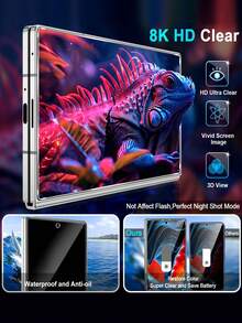2Pcs Privacy Tempered Glass Screen Protector, Compatible With Samsung Galaxy Z Fold 8 Ultra , Anti-Peeping Screen Protector, Compatible With Z Fold7, Fold6, Fold5, 9H Hardness Screen Protector - Black - View 6