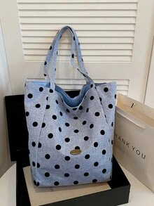 新款女款大容量休閒通勤單肩包，輕量極簡手提包，時尚百搭托特包 - 彩色 - 查看 5
