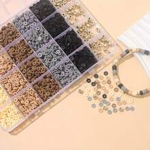 Earth Tone Clay Beads, DIY Necklace Bracelet Phone Chain Accessories, Jewelry Design Gift - Multicolor - View 10