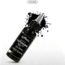 Professional Black White Tattoo Ink Pigment 1oz Long Lasting Tattoo Color Ink For Body Tattoo Art Makeup - Multicolor - View 10