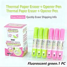 3pcs Portable Thermal Paper Privacy Eraser Pens, Minimalist Blue And White Barrel With Wide Tip, Gentle Non-Corrosive Liquid That Doesn't Damage Paper, Quickly Erases Names, Phone Numbers, Addresses And Other Thermal Printed Text On Shipping Labels And Receipts, One-Click Privacy Information Concealment, Compact And Lightweight For Easy Carrying - Multiple Styles - View 17