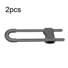 Cabinet Lock, Baby Safety U-Shaped Child Safety Lock, Sliding Drawer Lock, Tool-Free Installation Child Proof Lock, Handle Cabinet Door Latch, Easy To Use - Multicolor - View 13
