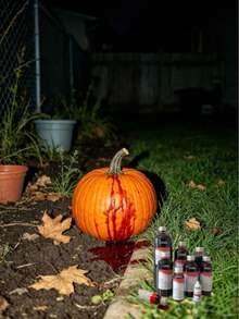 Halloween Multi-Size Artificial Blood Prop, Realistic Simulated Blood, Halloween Prank Gift, Suitable For Vampire Costume Role Play, Holiday Prop, Spray On Clothes, Prank, Photography Prop (Bottle And Label May Vary By Batch) - Multicolor - View 4