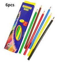 6-Piece Colored Pencil Set - Professional Art Use, Suitable For Sketching/Illustration, Featuring Vibrant Mixed Wax Core | Shock-Resistant Outer Shell With Soft Inner Lining, Ideal For Beginners, Notebooks And Craft Design - Colored Pencils - View 11