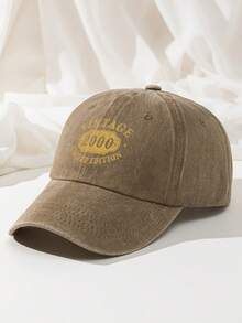 1pc Vintage 2000 Limited Edition Baseball Cap, Washed Polyester Dad Hat For Men Women, Retro 2000 Birthday Gifts Distressed Trucker Cap Sun Hat - A - View 15
