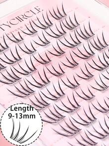 Glue-Free 10-Row Reusable Segmented Cluster False Eyelashes, Large Capacity, Beginner-Friendly, Lightweight And Airy, Natural-Looking Lash Effect, Soft Design Fitting Eye Shape, Nearly Weightless And Comfortable Wear - C - View 5