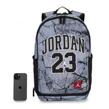 Ransel Nike Jordan Sport Casual dengan Resleting, Bahan Poliester, Ukuran Sedang, Unisex, Abu-abu - Grey - View 4