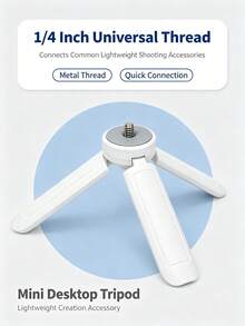 Chân đế mini để bàn, giá đỡ để bàn gấp gọn có vít 1/4", phù hợp cho máy ảnh nhỏ, đèn fill light, thiết bị vlog - Xem 3