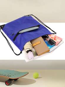 Drawstring Backpack For Sports, Swimming And Travel, Durable Drawstring Backpack Suitable For Outdoor Sports And Fitness - Multicolor - View 2