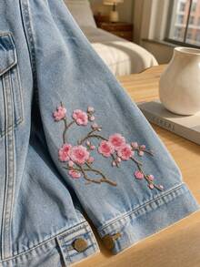 節日刺繡櫻花貼布組－白色、紅色、粉色調－適用於DIY手工項目與服飾配件 - 花朵貼布 - 查看 10