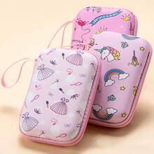 6pcs Cute Cat Paw Charger Data Cable Protection Set With Cartoon Print EVA Hard Shell Storage Bag, Laser Spiral Data Cable Anti-Break Protection Rope, Creative Girly Style Charging Head Protective Case, Portable Digital Accessories Storage Box, Compatible With Apple 18/20W Fast Charging Protection Storage, Shockproof And Anti-Drop, Highly Attractive Data Cable Protection Combination For Gift And Personal Use - Multicolor - View 10