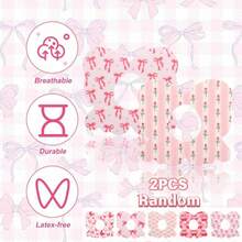 10/5/2pcs Bowknot Sensor Covers For G7, 5 Styles Cute Bowknot CGM Overpatch Waterproof Breathable Adhesive Patches Monitor Sensor Stickers Accessories Compatible With G7 - View 8