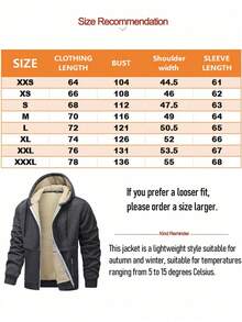 1pc Men's Thermal Lined Thick Cardigan Hooded Lamb Thermal Casual Jacket, Thick Warm Suitable For Autumn/Winter Outdoor Activities, Daily Commute Top - Dark Grey - View 7