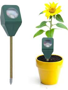 Soil Moisture Meter Tester, Suitable For Indoor/Outdoor Garden, Farm, Lawn, Potted Plants, Succulents, Soil Measurement Instrument With Easy-To-Read Pointer Dial (5.6 Inch) K8BQ - Green - View 6