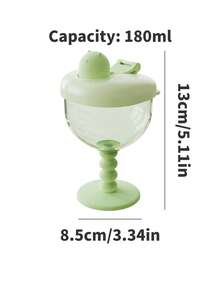 1pc Baby Straw Cup Cartoon Design Gradient Color PP Material Newborn Essential/Capacity 180ml/6.08oz - Multicolor - View 6