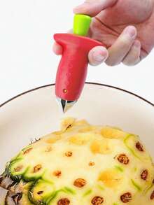 1pc Strawberry Huller - Multi-Functional Stainless Steel Strawberry Stem Remover, Pineapple Eye Remover, Fruit And Vegetable Stem Remover, Easy To Operate And Labor-Saving, Quickly Removes Strawberry Stems, Easily Process Ingredients, Practical Kitchen Tool. - Seed Remover - View 6
