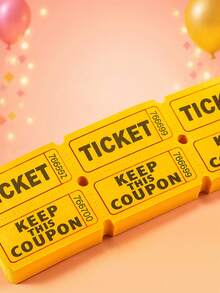 100pcs/Set Double Roll Raffle Tickets, Suitable For Events, Carnivals, Ticket Prizes, Games, Celebrations, Drinks And Other Occasions - Multicolor - View 4