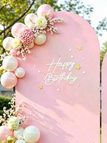 Happy Birthday Decoration, Felt Happy Birthday Letter Sign With Adhesive Backing, Suitable For Balloon Arch, Birthday Backdrop Wall Banner, Birthday Party Decoration, Balloon Arch Backdrop Decoration, Baby Shower And Birthday Party Photo Booth Backdrop, Arch Backdrop Cover, Birthday Banner, Happy Birthday Sign - Multiple Styles - View 5