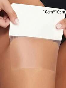 50pcs Invisible Thigh Lifting Shaping Leg Patches (10cm*10cm) Plastic Material Odorless Waterproof Anti-Chafing Leg Bands Comfortable Fit Suitable For Daily Wear Shaping Firming Leg Bands Create Slim Figure - Multiple Styles - View 1