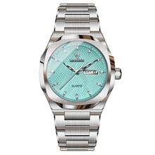Fashionable Men's Luminous Waterproof Dual-Calendar Stainless Steel Quartz Watch, Luxurious Business Watch, Birthday, Halloween And Christmas Gift - Multicolor - View 8