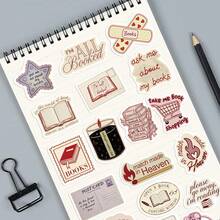 somoving 50pcs Cute Pink Girl Doodle Stickers Waterproof Decorative Decals For Books, Water Bottles, Computers, Headphones - Multicolor - View 6