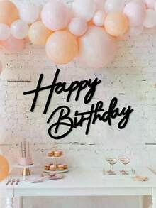 Happy Birthday Decoration, Felt Happy Birthday Letter Sign With Adhesive Backing, Suitable For Balloon Arch, Birthday Backdrop Wall Banner, Birthday Party Decoration, Balloon Arch Backdrop Decoration, Baby Shower And Birthday Party Photo Booth Backdrop, Arch Backdrop Cover, Birthday Banner, Happy Birthday Sign - Multiple Styles - View 4