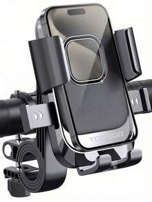 TOSUOD Bicycle Phone Holder [1s Auto Lock] Motorcycle Phone Holder, [10s Quick Install] Handlebar Phone Holder, Suitable For All Phones - Multicolor - View 4