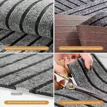Durable Non-Slip Striped Floor Mat, Easy To Clean, Indoor/Outdoor Use, Red, Brown, Gray Striped Options, Multiple Sizes Available - Multicolor - View 9
