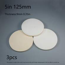 Pad Roda Pemoles Wol Felt Bundar - Cakram Roda Pemoles Wol - Pad Roda Kain Pemoles Wol Felt - Cocok untuk Logam Aluminium, Baja Tahan Karat, Kaca - Mesin Pemoles Gerinda Sudut Penghilang Goresan dan Pemolesan - Tersedia Berbagai Ukuran - A - View 18