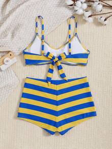 Women's Bikini Halter Tie 2-Piece Swimsuit Set, Fresh & Sexy Beach Vacation Style, 2026 Spring/Summer - Multicolor - View 4