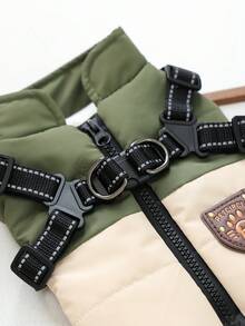 1PC Pet Clothes 2026 New Arrival Small Dog Puppy Cat Cute Pet Style Windproof Warm Colorblock Cool Claw Vest - Card Green - Multicolor - View 7