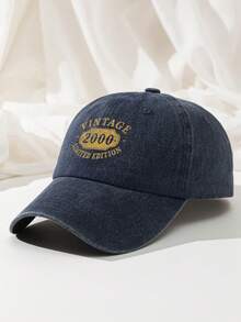 1pc Vintage 2000 Limited Edition Baseball Cap, Washed Polyester Dad Hat For Men Women, Retro 2000 Birthday Gifts Distressed Trucker Cap Sun Hat - A - View 19