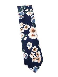 ZONFAZ 1pc Men Fashion Ditsy Floral Printed Tie, 2.4-2.6 Inch Width, Soft Skin-Friendly Material, Suitable For Weddings, Parties, Dates And Other Occasions Men Necktie - Multicolor - View 26