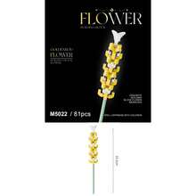 Building Block Floral Set, DIY Floral Decoration Kit, Suitable For Desk Decor And Room Accessories - Perfect Gift Idea - Multicolor - View 9