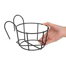 7Pcs Fashion Round Metal Hanging Planters - Perfect For Balcony, Garden, And Indoor Decor, Grow Succulents And Greenery On Hanging Racks - Recolor - View 6