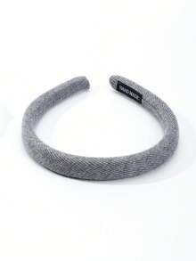 1pc Solid Color Fashion Minimalist Elegant Wide Band Knitted Sponge Headband High Crown Hair Accessory For Daily/Date/Commute - Multicolor - View 6