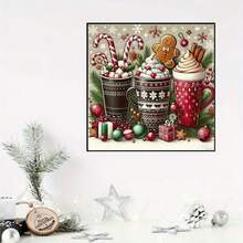 1PC DIY 5D Diamond Painting Kit Christmas Theme Pattern - Round Full Diamond Art Mosaic Craft, Home Wall Decor, Unframed - No Frame - View 3