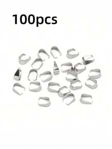 200/88pcs Stainless Steel Lobster Clasp Hook Pendant Connectors, Suitable For DIY Necklace, Bracelet, Earring Connector Clasp Bracelet - DIY - View 23