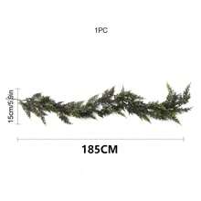 70.86 Inch Realistic Artificial Christmas Wreath, Fox Wreath, Norwegian Pine Wreath - Perfect For Christmas, Restaurant, Fireplace And Outdoor Decor, Farmhouse Style Christmas Decoration, Plastic Wreath, Best Choice For Christmas! - Multicolor - View 15